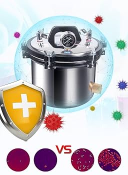 Amazon | オートクレーブ 高圧蒸気滅菌器 24L 高温加圧 圧力蒸気